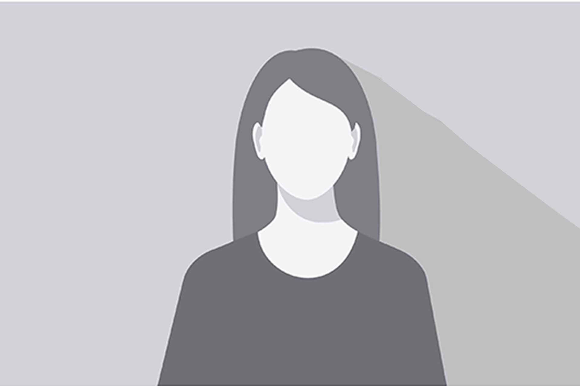 An illustration of a faceless woman with long, straight hair wearing a dark top, set against a light gray background with a long shadow.